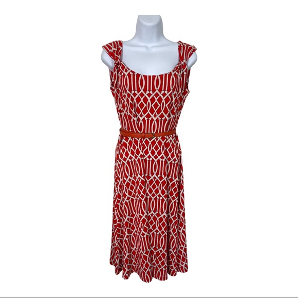 Dress A-Line Geometric Sleeveless Scoop-neck - Picture 2 of 8